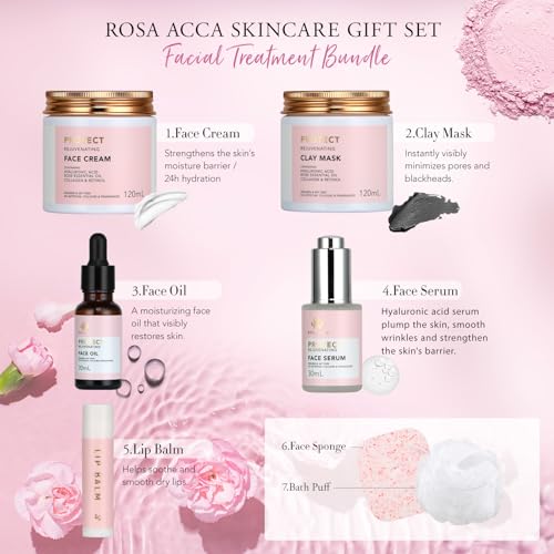 Gifts for Women, Birthday Gift for Women, 30pcs Rose Face Skin - Product Imagery