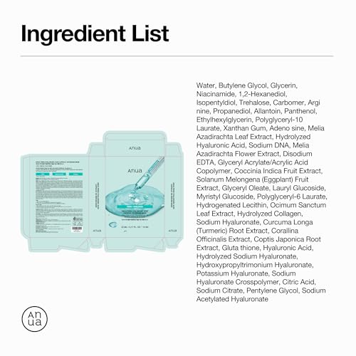 Anua PDRN Hyaluronic Acid Capsule 100 Serum Mask, 10ea - Product Imagery