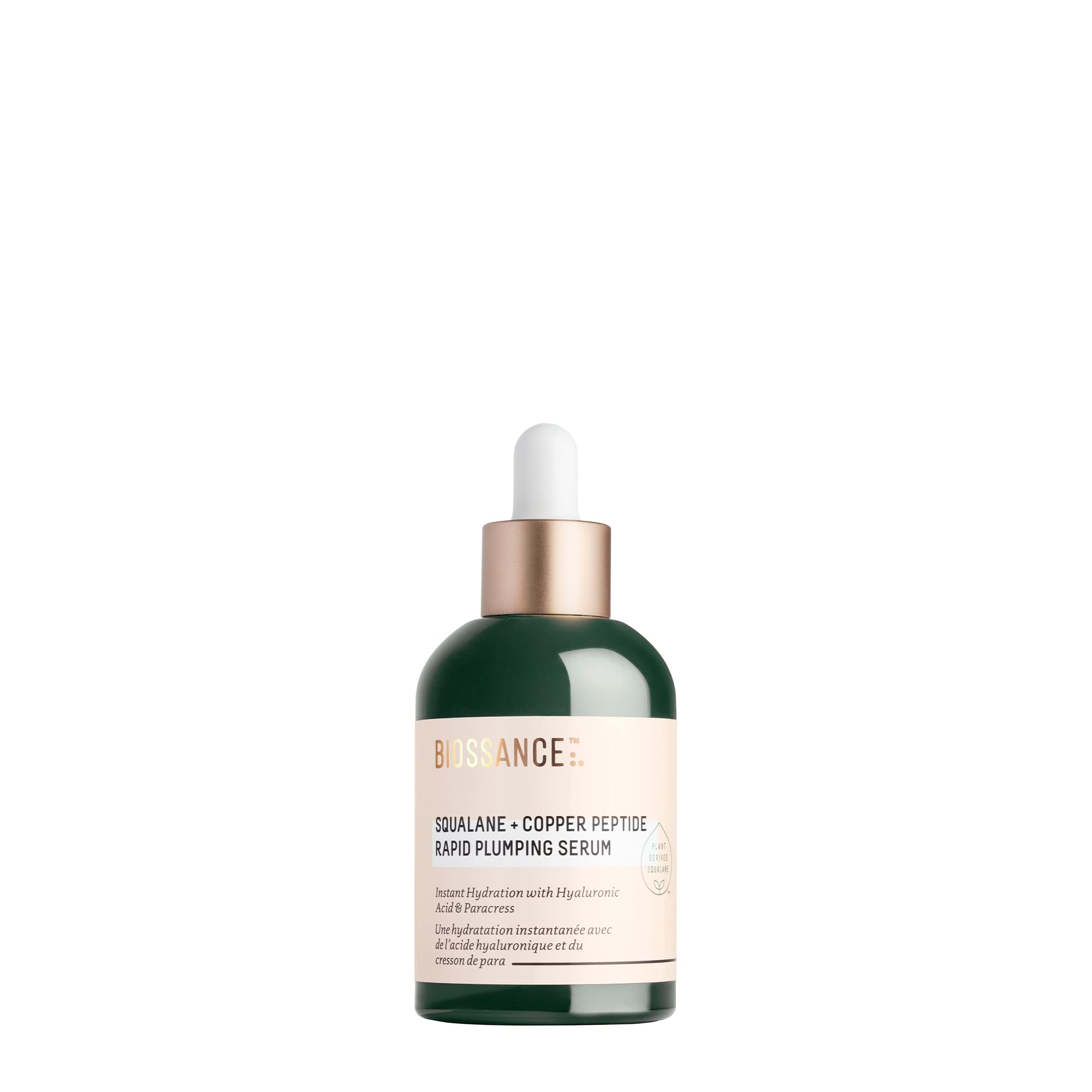 Biossance Squalane + Copper Peptide Rapid Plumping Serum - Face - Product Imagery