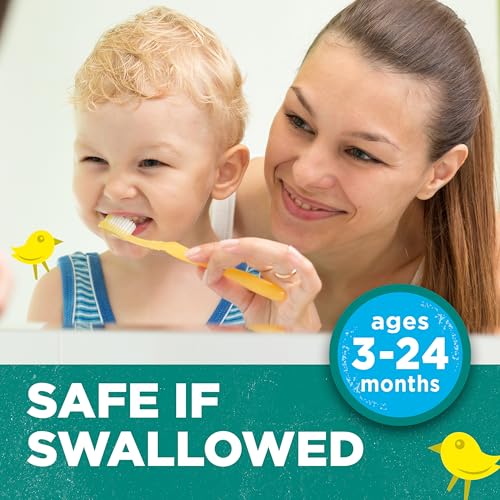 Tom's of Maine Toddler Fluoride Free Toothpaste, Mild Fruit, 3 - Product Imagery