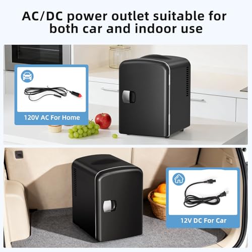 Antarctic Star 4L/6 Can Portable Mini Fridge,Personal Compact - Product Imagery