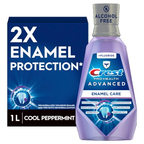 Crest Pro-Health Advanced Mouthwash, Alcohol Free, Enamel Care, - Product Imagery