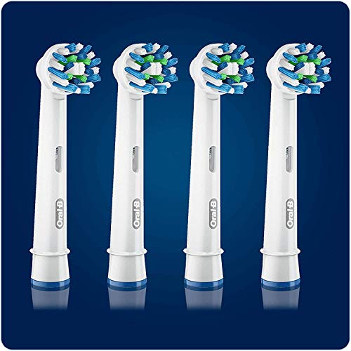 Oral B Cross Action Replacement Electric Toothbrush Heads x4 - Product Imagery