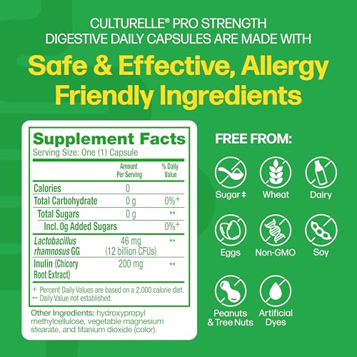 Culturelle Pro Strength Probiotics for Digestive Gut Health*, - Product Imagery
