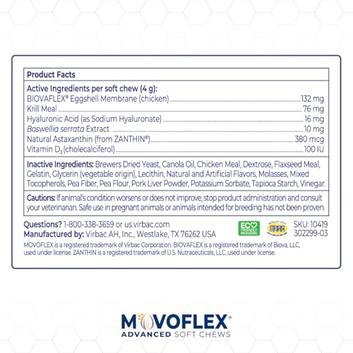 MOVOFLEX Advanced Soft Chews Hip and Joint Support Supplement - Product Imagery