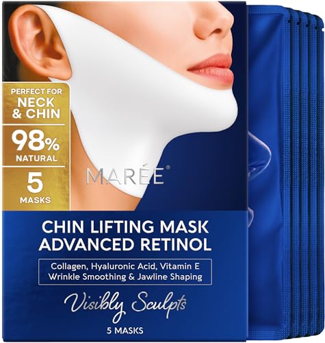 MAREE V Line Lifting Mask Chin Strap - Advanced Retinol Face - Product Imagery
