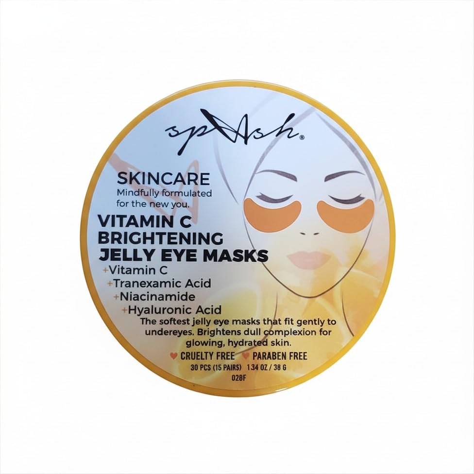 Skincare Jelly Eye Masks Duo, Vitamin C & Caffeine - Product Imagery