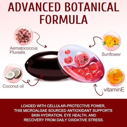 Daiasns Astaxanthin 12mg, Astaxanthin Antioxidant Supplements - Product Imagery