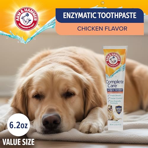 Arm & Hammer Complete Care Enzymatic Dog Toothpaste, Chicken, - Product Imagery