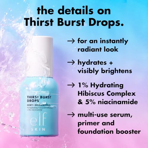 e.l.f. SKIN Thirst Burst Drops, Serum For A Radiant Complexion - Product Imagery