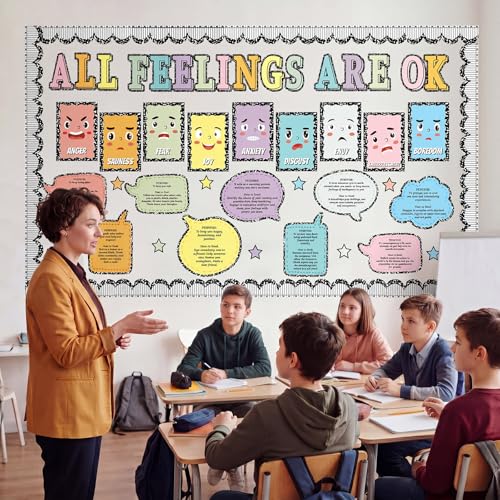 Engrowtic 59 Pcs School Counselor Mental Health Bulletin Board - Product Imagery