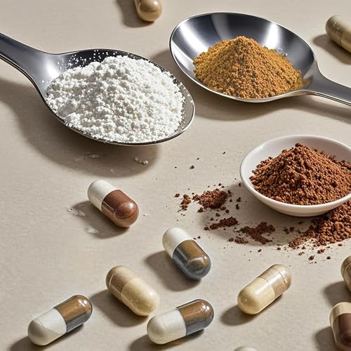 Size 0 Empty Gelatin Capsules with 2 Micro Spoons - 100 Count - Product Imagery