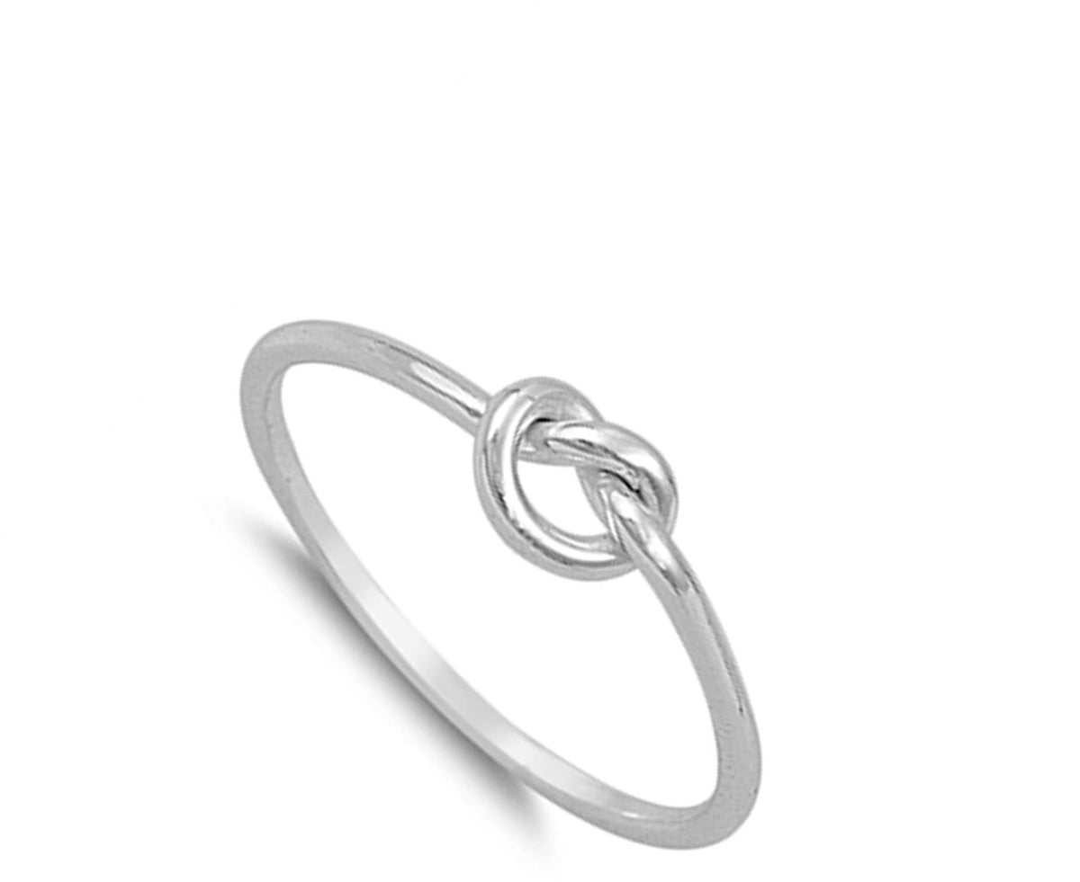 Sac Silver CHOOSE YOUR COLOR Sterling Silver Knot Ring – packaging and label