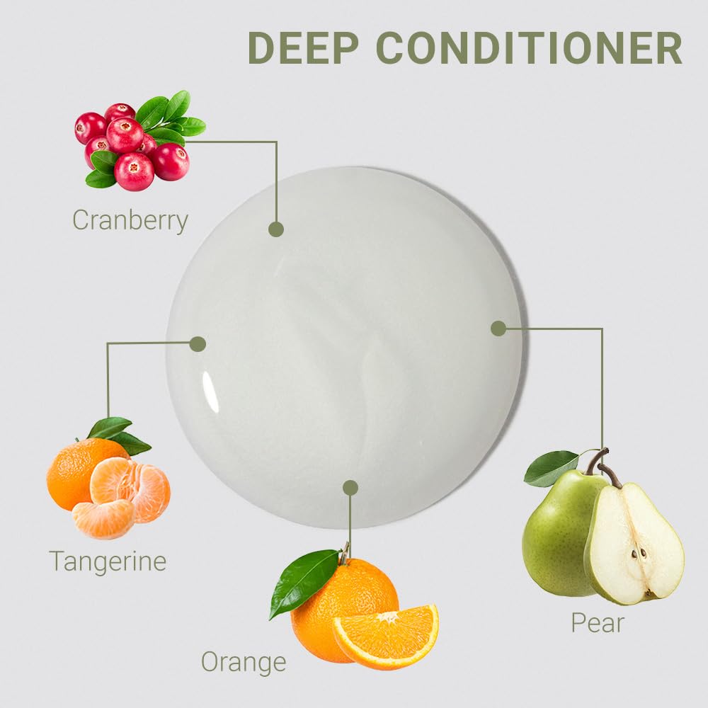 Loma Deep Conditioner with Baobab and Creatine, 8.45 oz, in a sleek jar showing the nourishing hair treatment product.