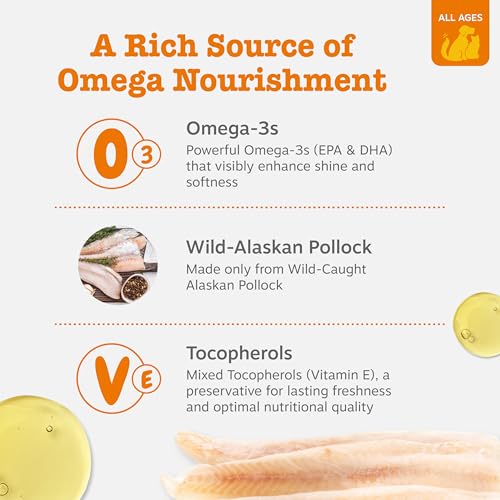 Zesty Paws Fish Oil for Dogs & Cats - Omega 3 for Dogs, 32 oz - Product Imagery