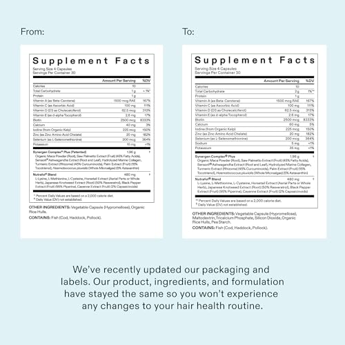 Nutrafol Women's Balance Hair Growth Supplements, Age 45+, - Product Imagery