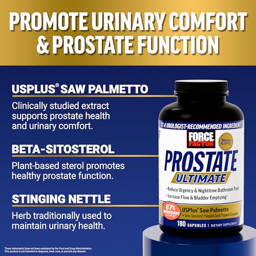 Force Factor Prostate Ultimate, Prostate Health Supplement for - Product Imagery