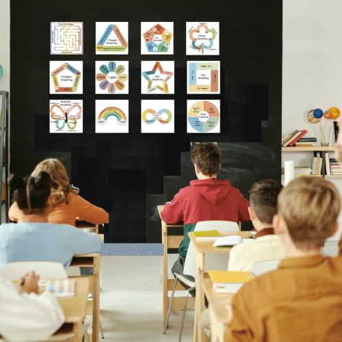 Stamiratiy 240Pcs Breathing Card Calming Corner Posters Decor - Product Imagery