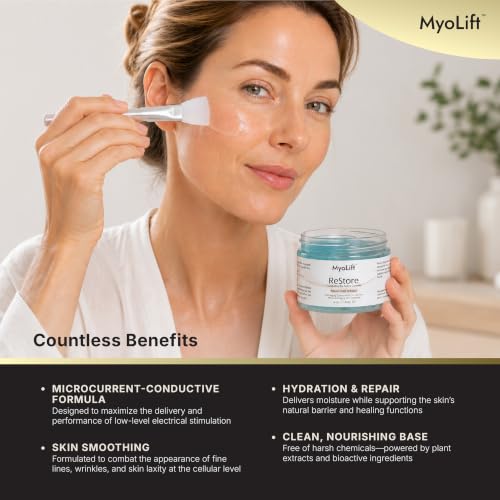 myolift 7E Wellness ReStore Gel, 4 oz, Microcurrent Conductive - Product Imagery