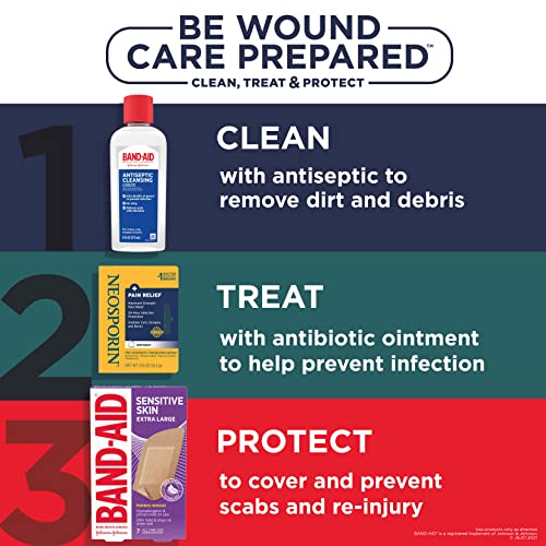 BAND-AID Brand Adhesive Bandages for Sensitive Skin, Assorted - Product Imagery