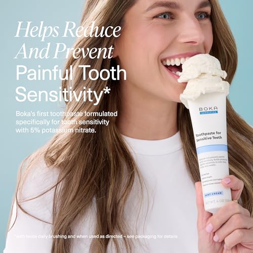 Boka Sensitive Toothpaste - Fluoride Free Nano Hydroxyapatite - Product Imagery