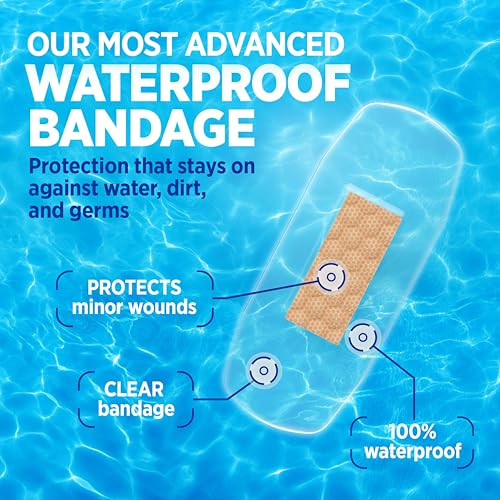 BAND-AID Brand Clear Waterproof Spot Adhesive Bandages, All One - Product Imagery