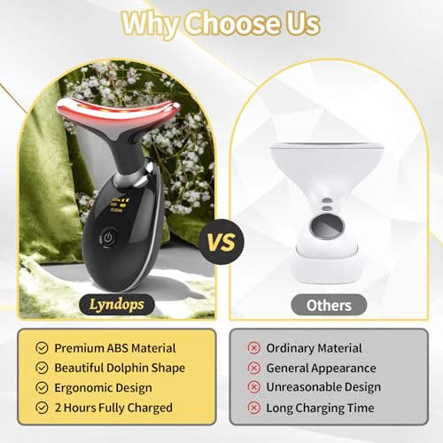 Portable Face Beauty Device, 7 Color Portable Face Massager Tool - Product Imagery