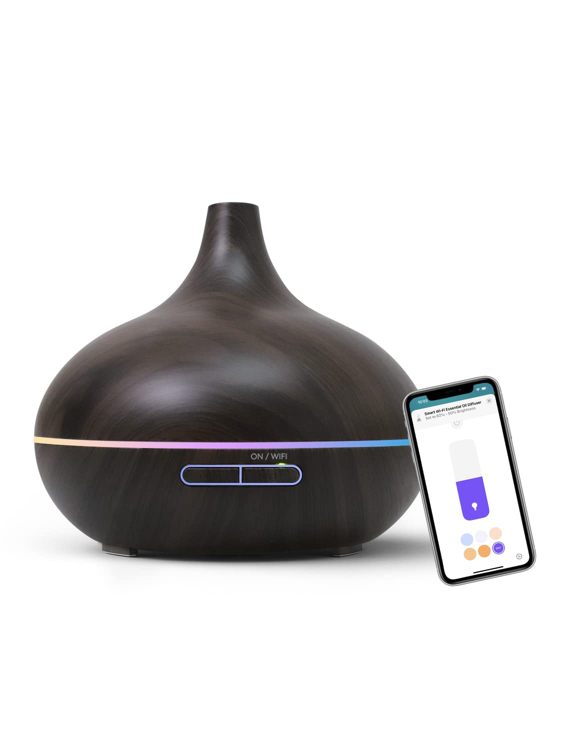 meross Smart Wi-Fi Essential Oil Diffuser, Voice & APP Control, RGB Lights – product photo (Diffusers)