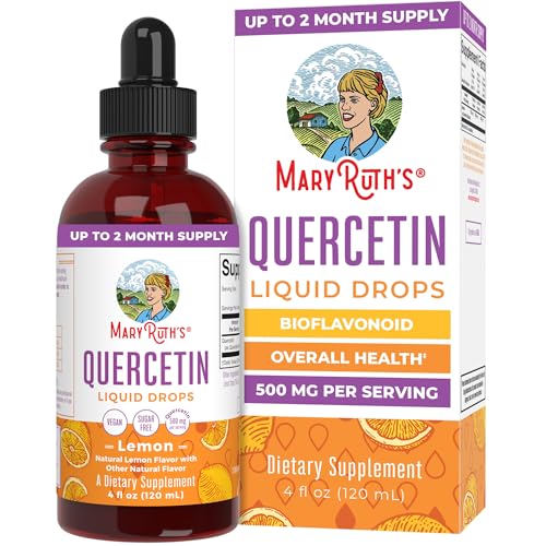 MaryRuth's Quercetin Liquid Drops, Sugar Free, 4 Fl Oz, - Product Imagery
