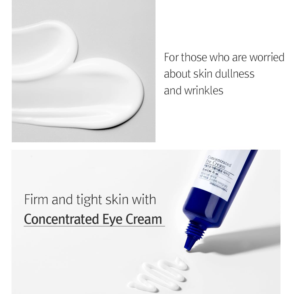 Pyunkang Yul PKY eye cream in a jar, featuring nourishing ingredients like shea butter and astragalus for skin firming and brightening.
