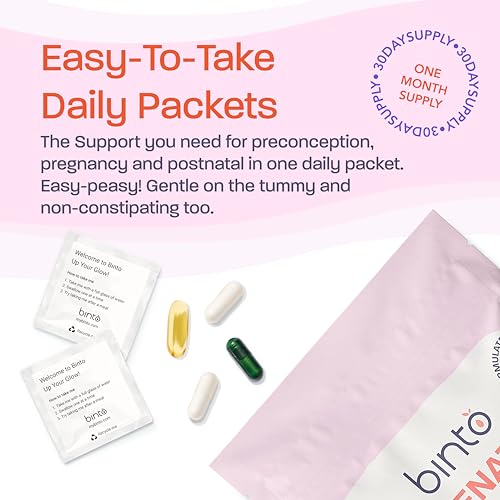 Binto Prenatal Kit - 4-in-1 Supplements for Healthy Mom & Baby - - Product Imagery