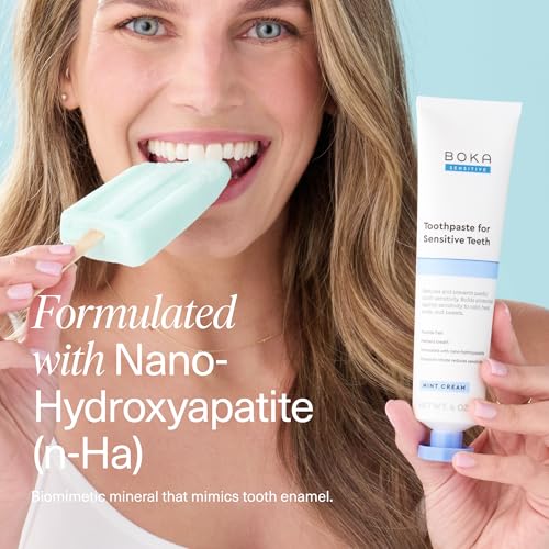 Boka Sensitive Toothpaste - Fluoride Free Nano Hydroxyapatite - Product Imagery