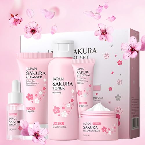 Skin Care Set, Cherry Facial kit for women, Skincare Kit Gifts - Product Imagery