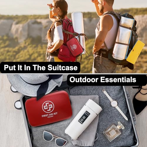 VRIEXSD Premium 320-Piece First Aid Kit, Waterproof EVA Hard - Product Imagery
