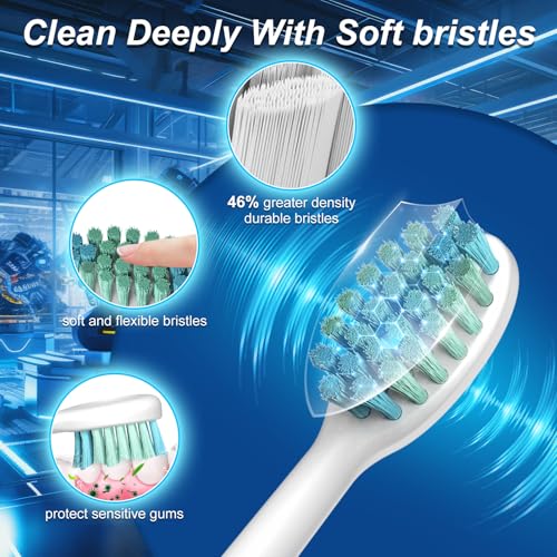 Waterproof Sonic Electric Toothbrush for Adults - 6 Modes with - Product Imagery