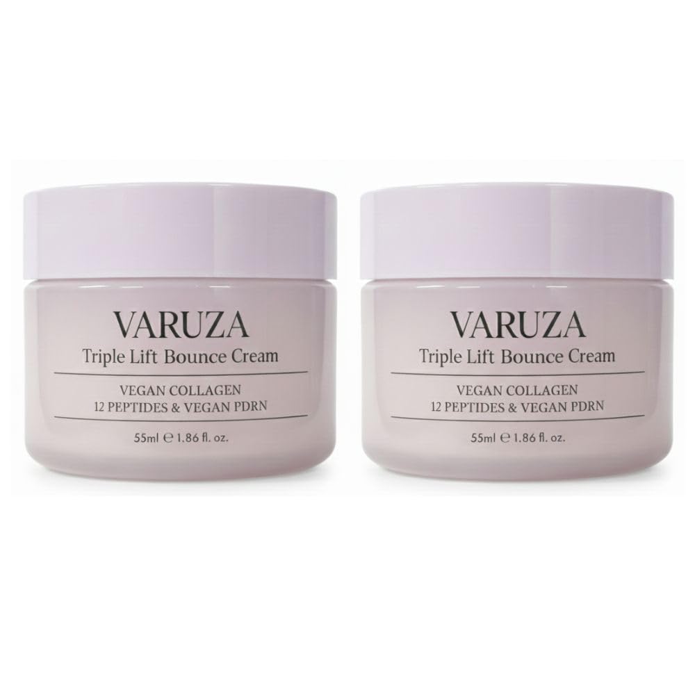 varuza Triple Lift Bounce Cream 55ml Vegan Collagen 12 Peptides Vegan PDRN 2ea – product photo (Face Moisturizers)