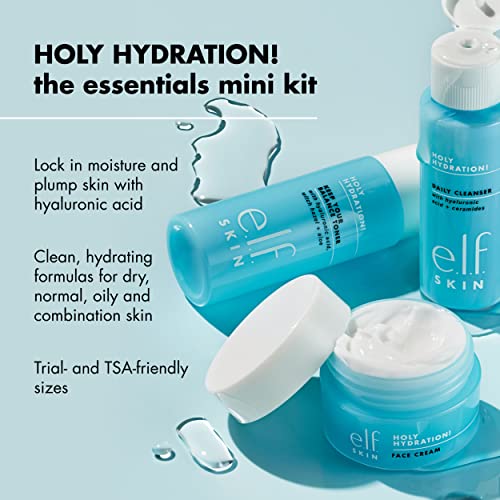 e.l.f. Skin Holy Hydration! The Essentials Mini Kit, Cleanser, - Product Imagery