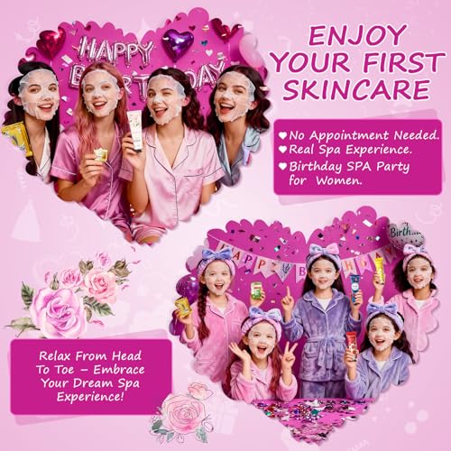 28Pcs spa birthday party supplies,4 Set Spa Party Favors kit - Product Imagery