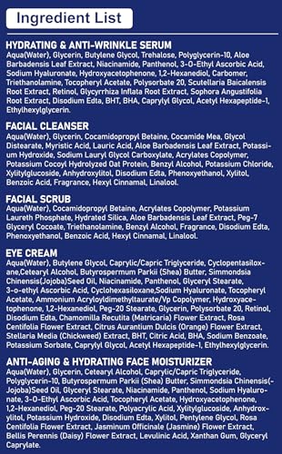 Full Size Skin Care for Men, Hydrate, Firm, Wrinkle & Radiant - Product Imagery