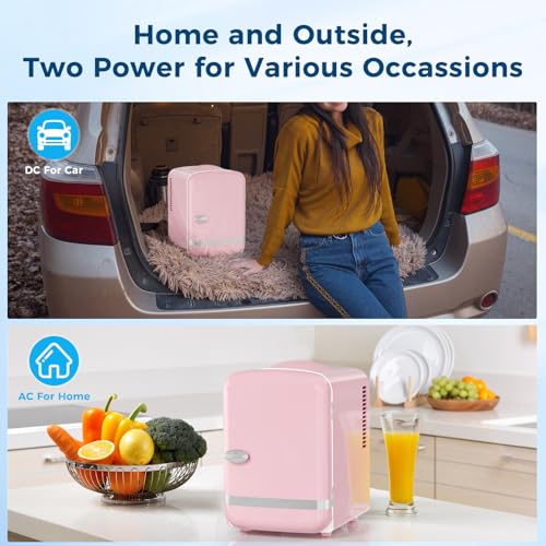Antarctic Star 4L/6 Cans Compact Refrigerator,Portable Mini - Product Imagery