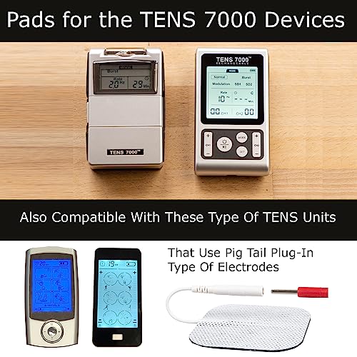 TENS 7000 Official TENS Unit Electrode Pads, 48 Pack, Premium - Product Imagery