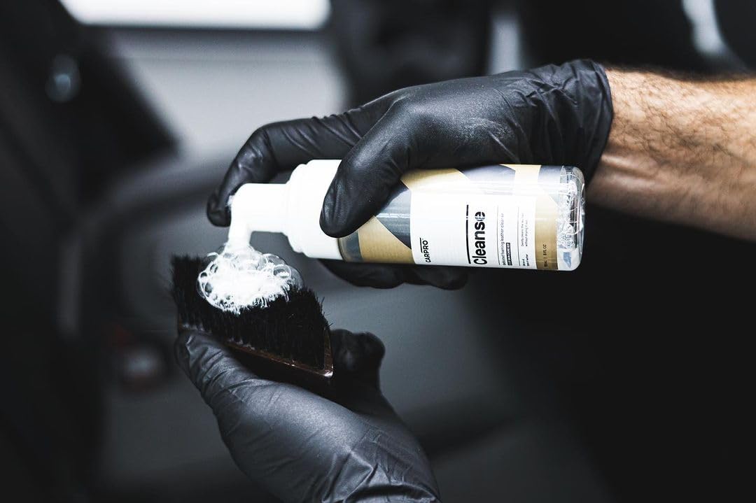 CARPRO Skincare Leather Kit: Car Leather Cleaner, Leather Conditioner, Brush & Towel - Clean and Condition All Types of 