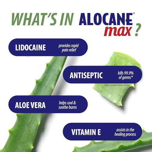 Alocane Max Emergency Burn Gel, 4% Lidocaine Hydrochloride, - Product Imagery