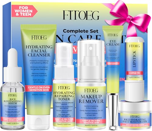Skin Care for Teens,Gentle Hydrating Skin Care Set Kit with - Product Imagery