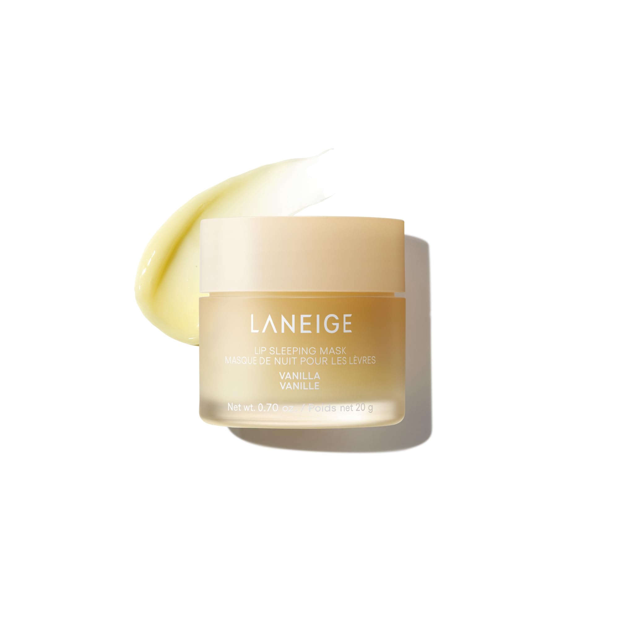 LANEIGE Lip Sleeping Mask: Hydrating & Nourishing Korean Overnight Lip Treatment Mask with Shea Butter, Vitamin C & Murumuru, Antioxidants For Flaky, Dry Lips | Korean Skin Care Vanilla