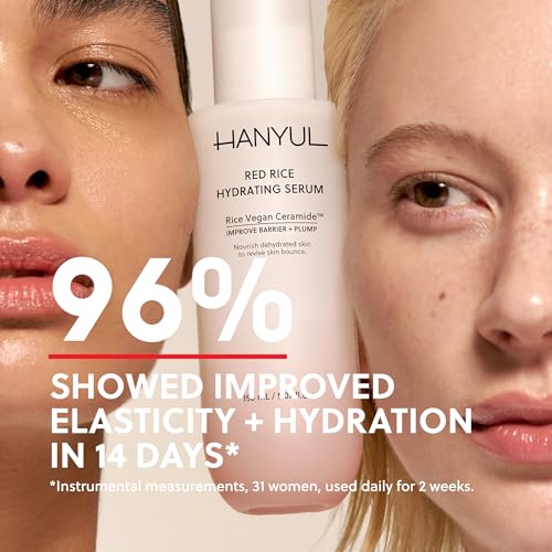 HANYUL Red Rice Hydrating Serum with Vegan Ceramide & Squalane | - Product Imagery
