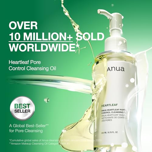 Anua Heartleaf Pore Control Cleansing Oil, Korean Skincare, 6.76 - Product Imagery