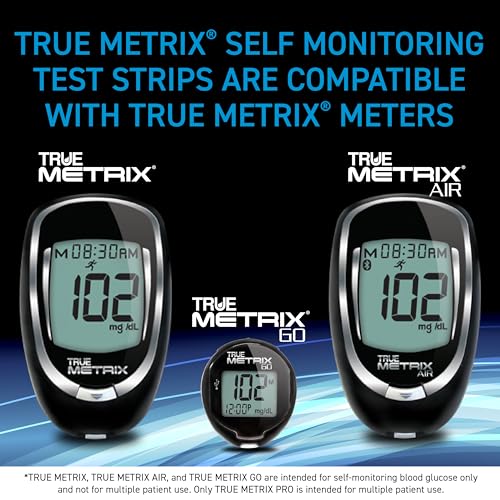 TRUE METRIX Self Monitoring Blood Glucose Test Strips, 100 Count - Product Imagery