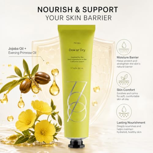 760skin Dew or Dry Facial Moisturizer Cream for Face - Hydrating - Product Imagery