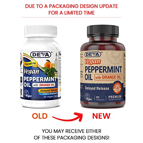 DEVA Nutrition Premium Vegan Peppermint Oil with Orange Oil, - Product Imagery